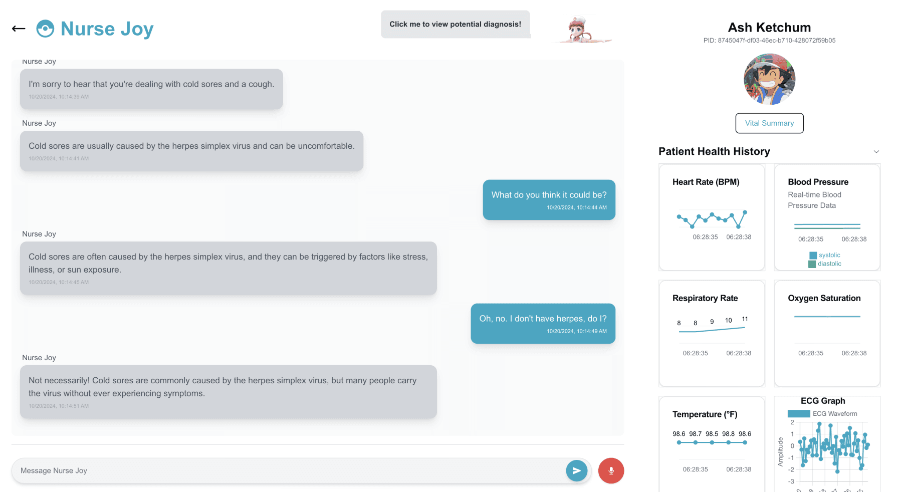 AI assistant for hospital patients
